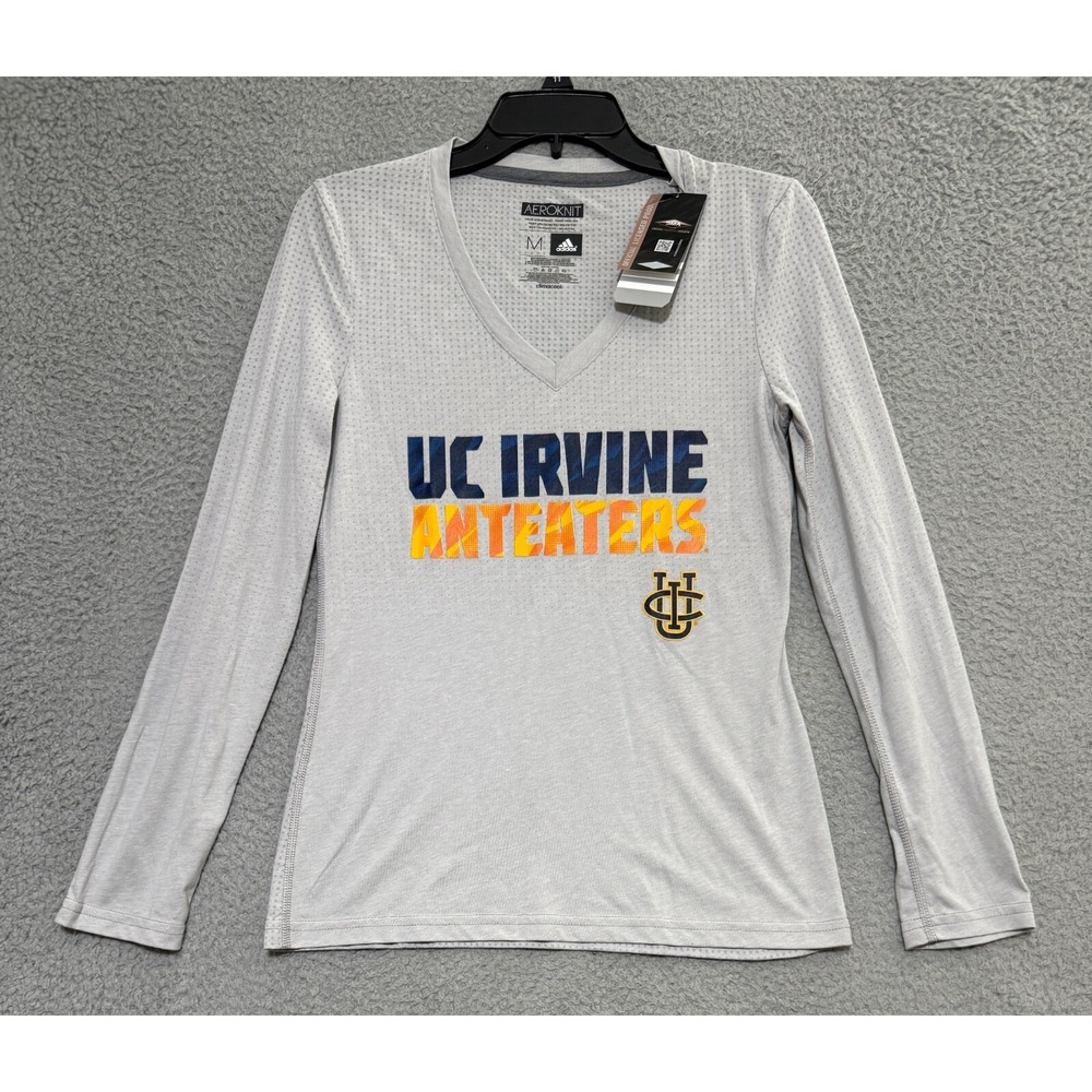 adidas Aeroknit climacool UC Irvine Anteaters Long sleeve shirt Womens M NEW